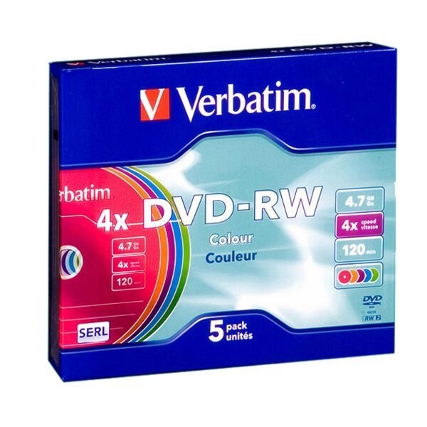 Диск DVD-RW Verbatim 4.7 GB / 120 min 4x (10 pcs Cake Box) (43552) від компанії Приватне підприємство "Кваліор" - фото 1