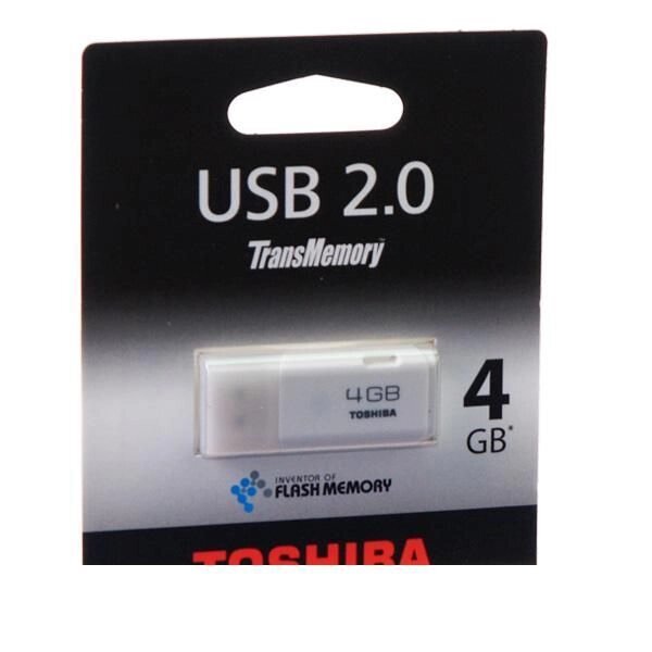 Флешка USB 2.0 Flash Drive Toshiba, 4 GB Hayabusa White (THNU04HAY) від компанії Приватне підприємство "Кваліор" - фото 1