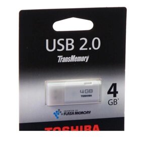 Флешка USB 2.0 Flash Drive Toshiba, 4 GB Hayabusa White (THNU04HAY)