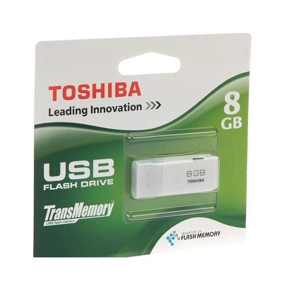 Флешка USB 2.0 Flash Drive Toshiba, 8 GB Hayabusa White (THNU08HAY) від компанії Приватне підприємство "Кваліор" - фото 1