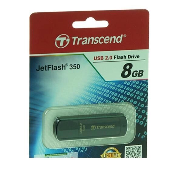 Флешка USB 2.0 Flash Drive Transcend JetFlash 350 8GB (TS8GJF350) від компанії Приватне підприємство "Кваліор" - фото 1