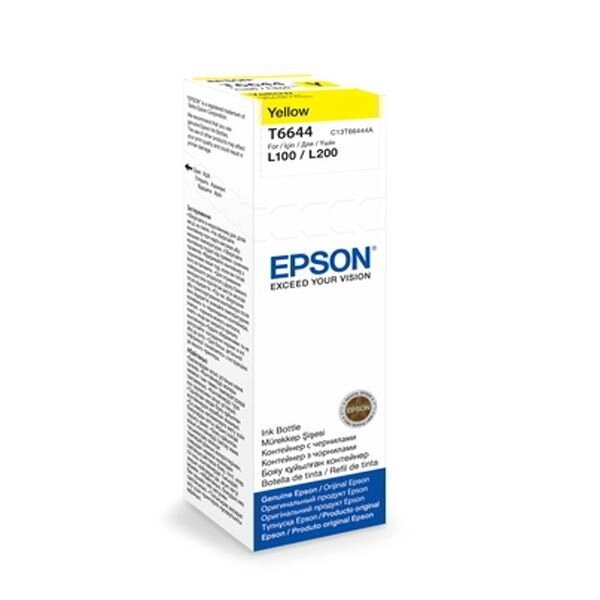 Картридж Epson L100 / L200, контейнер з чорнилом Yellow (C13T66444A) від компанії Приватне підприємство "Кваліор" - фото 1