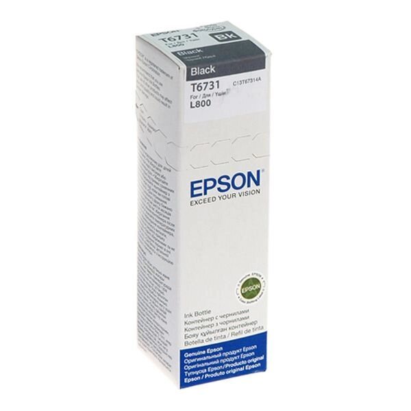 Картридж Epson L800, контейнер з чорнилом Black (C13T67314A) від компанії Приватне підприємство "Кваліор" - фото 1