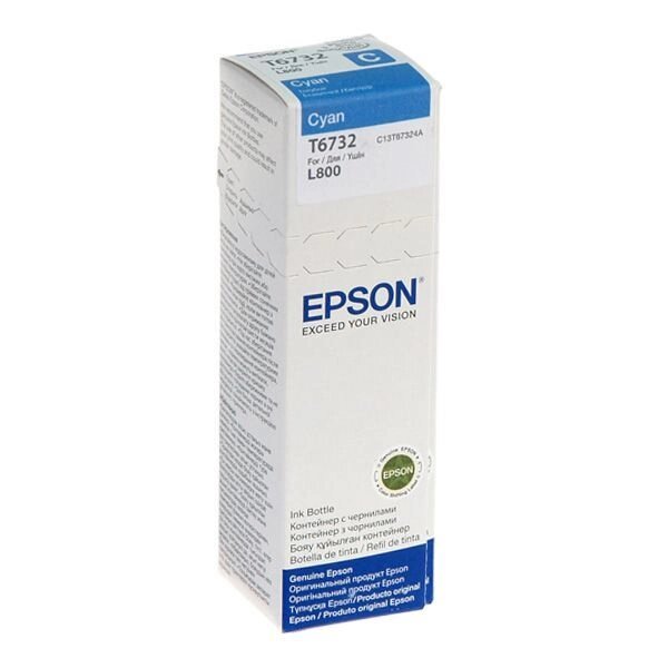 Картридж Epson L800, контейнер з чорнилом Cyan (C13T67324A) від компанії Приватне підприємство "Кваліор" - фото 1