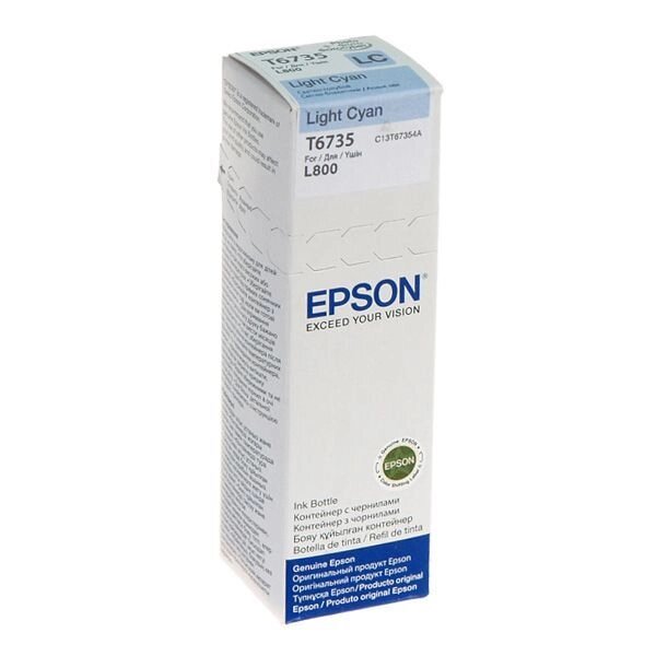 Картридж Epson L800, контейнер з чорнилом Light Cyan (C13T67354A) від компанії Приватне підприємство "Кваліор" - фото 1