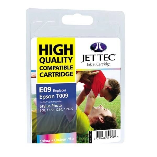 Картридж EPSON Stylus Photo 1270 Colour + 30% (110E000915) E09 Jet Tec від компанії Приватне підприємство "Кваліор" - фото 1