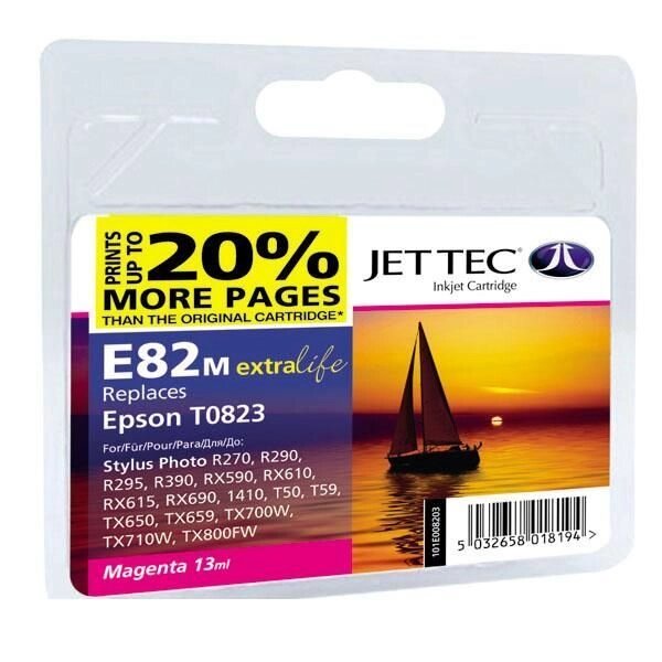 Картридж EPSON Stylus Photo R-270/390 / RX-590 Magenta + 20% 16 ml (101E008203 / 110E008203) E81 / 82M Jet Tec від компанії Приватне підприємство "Кваліор" - фото 1