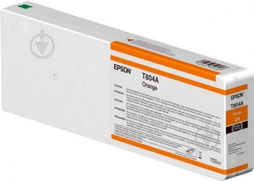 Картридж Epson SureColor 700 ml C13T804A00 orange від компанії Приватне підприємство "Кваліор" - фото 1