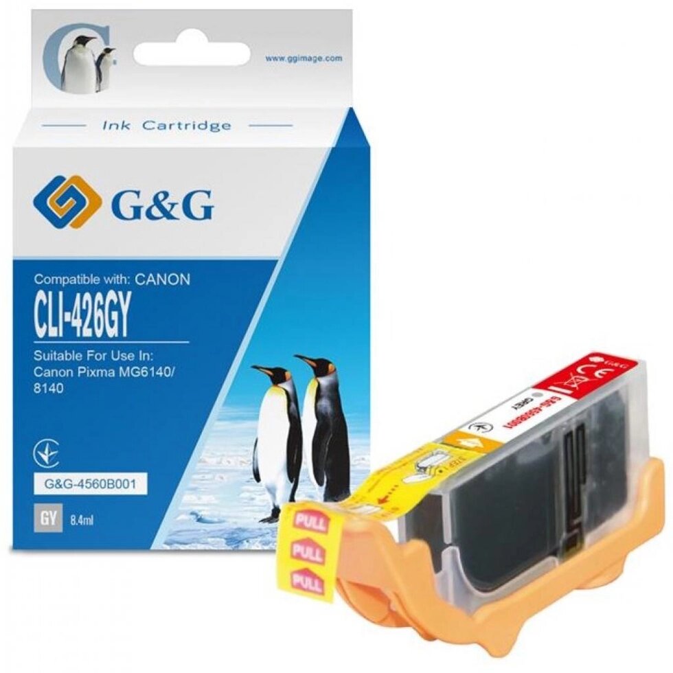 КАРТРИДЖ G&G CANON CLI-426GREY (G&G-4560B001) від компанії Приватне підприємство "Кваліор" - фото 1