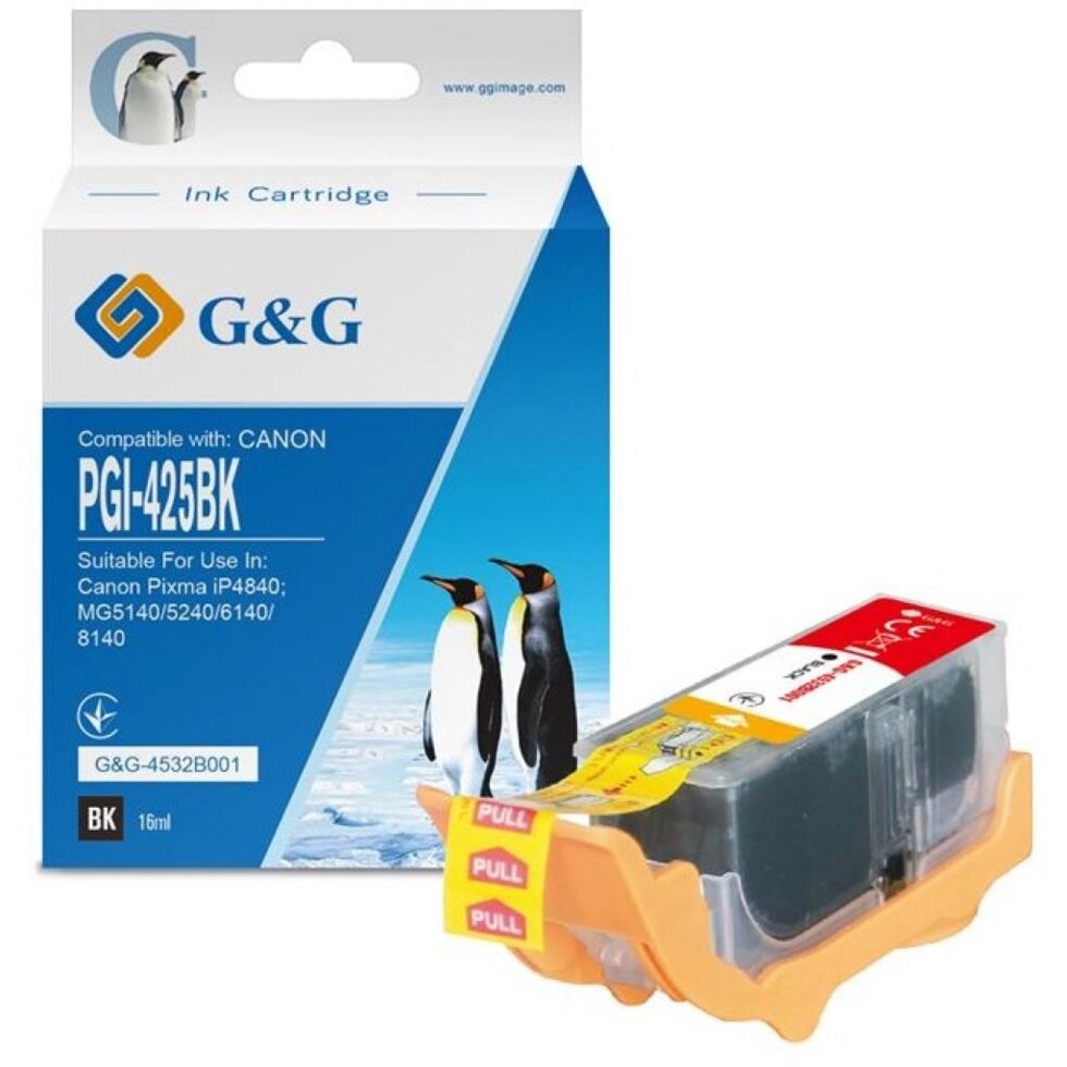 КАРТРИДЖ G&G CANON PGI-425 BLACK (G&G-4532B001) від компанії Приватне підприємство "Кваліор" - фото 1