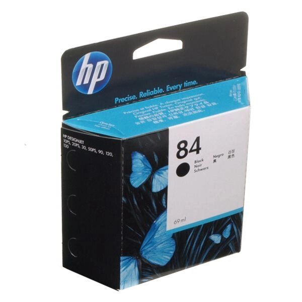 Картридж Ink Cart. HP DJ 130 / 130nr / 130gr (C5016A) №84 Black, 69 ml від компанії Приватне підприємство "Кваліор" - фото 1