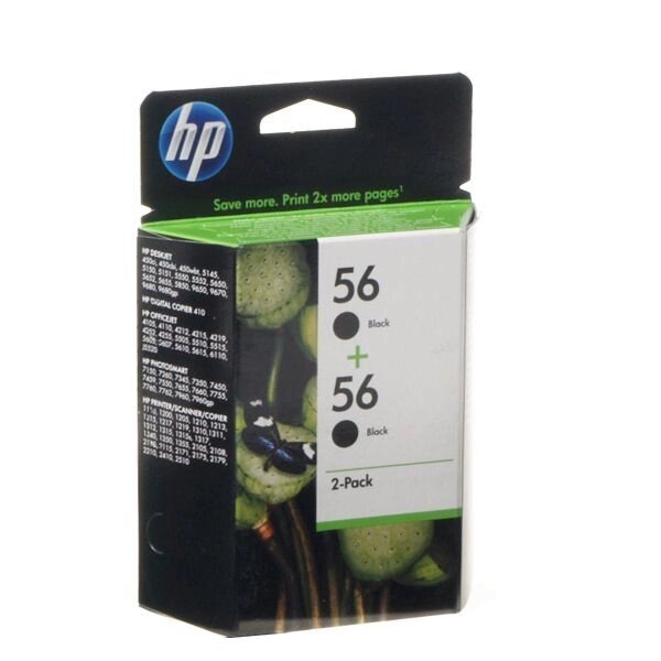 Картридж Ink Cart. HP DJ 5550 / PS 7x50 Black (№56 + №56 2-Pack, C9502AE) від компанії Приватне підприємство "Кваліор" - фото 1