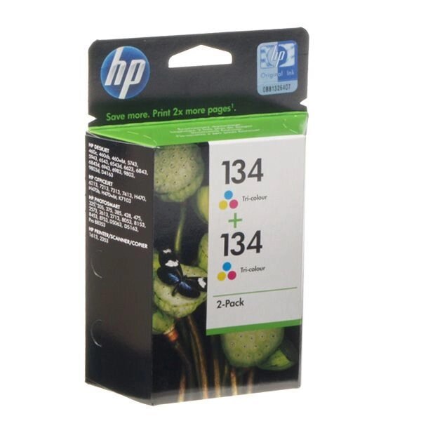 Картридж Ink Cart. HP DJ 5743/6543 Color HC (№134 + №134 2-Pack, C9505HE) від компанії Приватне підприємство "Кваліор" - фото 1