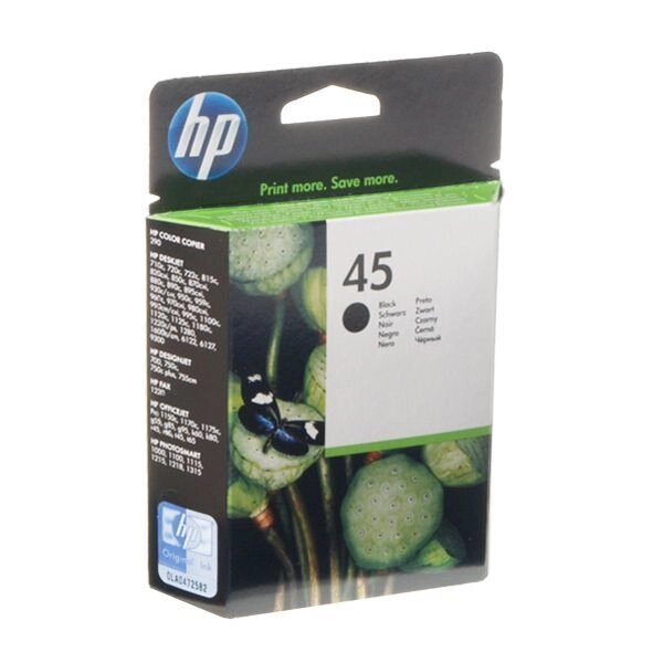 Картридж Ink Cart. HP DJ 850C / 1600C Black (51645A) №45 від компанії Приватне підприємство "Кваліор" - фото 1