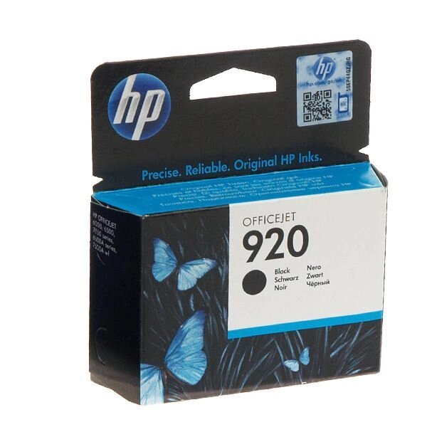 Картридж Ink Cart. HP OJ 6500 (CD971AE) №920 Black, 10 ml від компанії Приватне підприємство "Кваліор" - фото 1