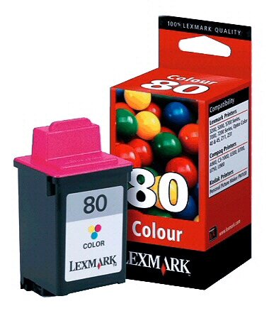 Картридж оригінальний для Lexmark 80 Color 12A1980 LEXMARK 3200, 5000, 5770, 7000, 7200V, F4270 від компанії Приватне підприємство "Кваліор" - фото 1