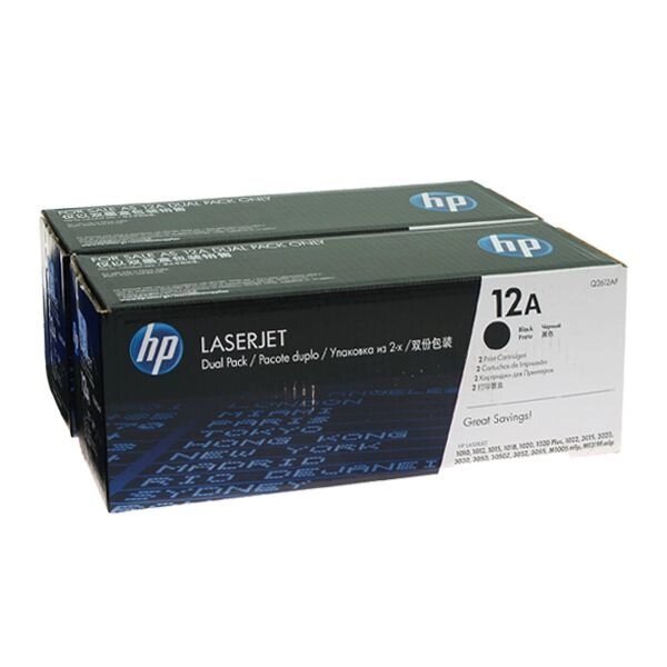 Картридж Toner Cart. HP LJ 1010/1012/1015/1020/1022 (Q2612AF) DUAL PACK від компанії Приватне підприємство "Кваліор" - фото 1