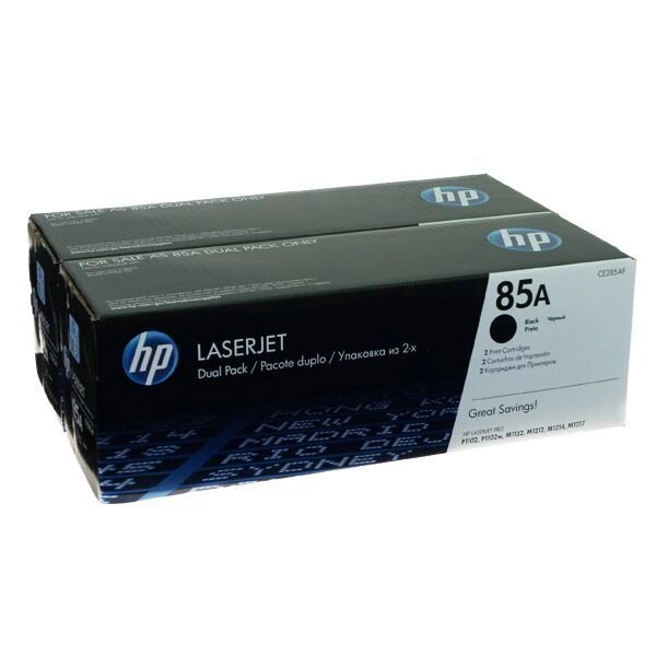 Картридж Toner Cart. HP LJ P1102 / 1102w Black (CE285AF) DUAL PACK від компанії Приватне підприємство "Кваліор" - фото 1