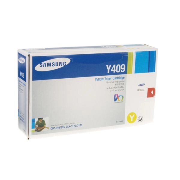 Картридж Toner Cart. Samsung CLP-310 / N / 315 / W / 3170FN / 3175 Yellow (1K, @ 5%, CLT-Y409S) від компанії Приватне підприємство "Кваліор" - фото 1