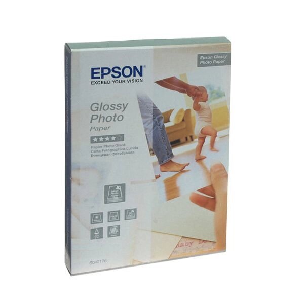 Папір EPSON фото глянсова Glossy Photo Paper, 225g / m2, 100 х 150мм, 50л (C13S042176) від компанії Приватне підприємство "Кваліор" - фото 1