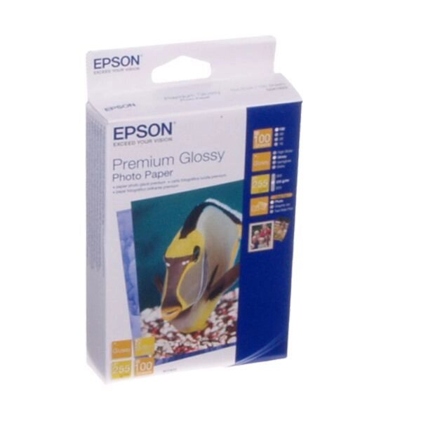Папір EPSON фото глянсова Premium Glossy Photo Paper, 255g / m2, 100 х 150мм, 100л (S041822) від компанії Приватне підприємство "Кваліор" - фото 1