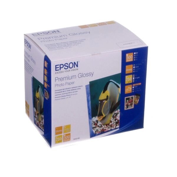 Папір EPSON фото глянсова Premium Glossy Photo Paper, 255g / m2, 100 х 150мм, 500л (C13S041826) від компанії Приватне підприємство "Кваліор" - фото 1