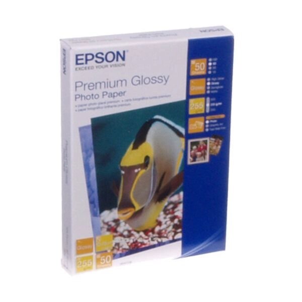 Папір EPSON фото глянсова Premium Glossy Photo Paper, 255g / m2, 100 х 150мм, 50л (C13S041729) від компанії Приватне підприємство "Кваліор" - фото 1