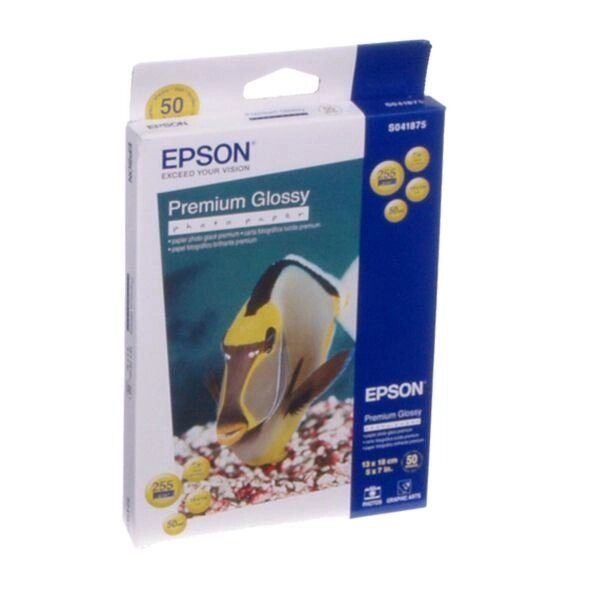 Папір EPSON фото глянсова Premium Glossy Photo Paper, 255g / m2, 130 х 180мм, 50л (C13S041875) від компанії Приватне підприємство "Кваліор" - фото 1