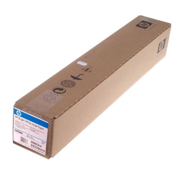 Папір HP для плоттера Bright White Inkjet Paper, 90g / m2, рулон 36 "" (914 мм), 45 метрів (C6036A) від компанії Приватне підприємство "Кваліор" - фото 1