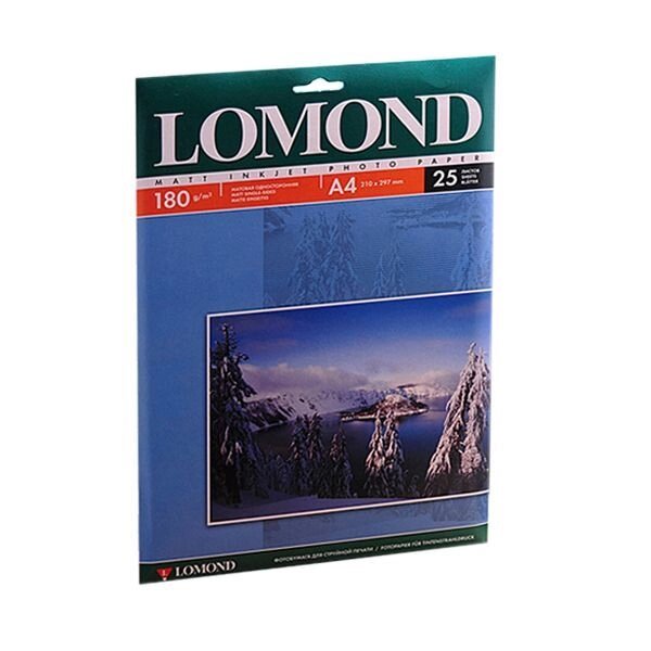 Папір Lomond, матова, 180g / m2, A4, 25л 0102037 від компанії Приватне підприємство "Кваліор" - фото 1