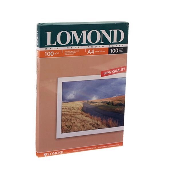 Папір Lomond, матова двухстор., 100g / m2, A4, 100л 0102002 від компанії Приватне підприємство "Кваліор" - фото 1