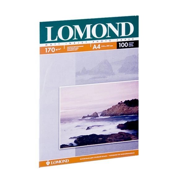 Папір Lomond, матова двухстор., 170g / m2, A4, 100л 0102006 від компанії Приватне підприємство "Кваліор" - фото 1