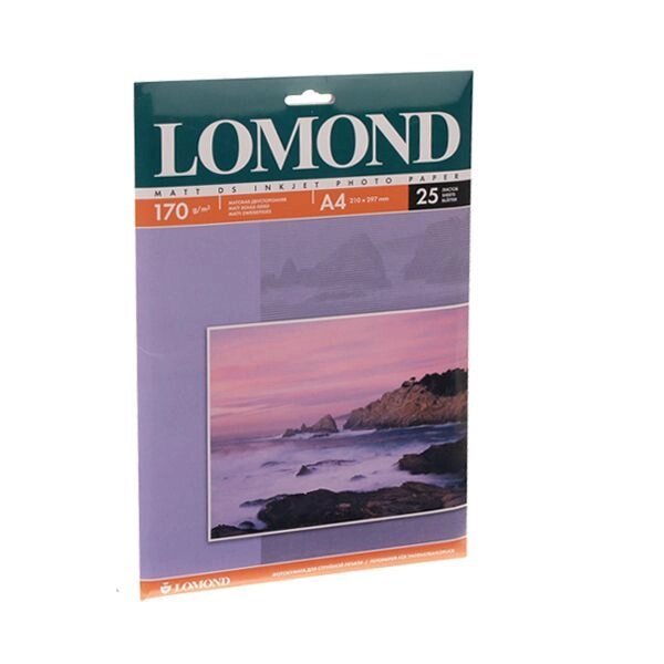 Папір Lomond, матова двухстор., 170g / m2, A4, 25л 0102032 від компанії Приватне підприємство "Кваліор" - фото 1