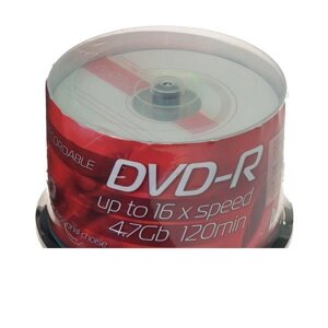 Диск DVD-R L-PRO 4.7 GB / 120 min 16x (50 pcs Cake Box, 240243)