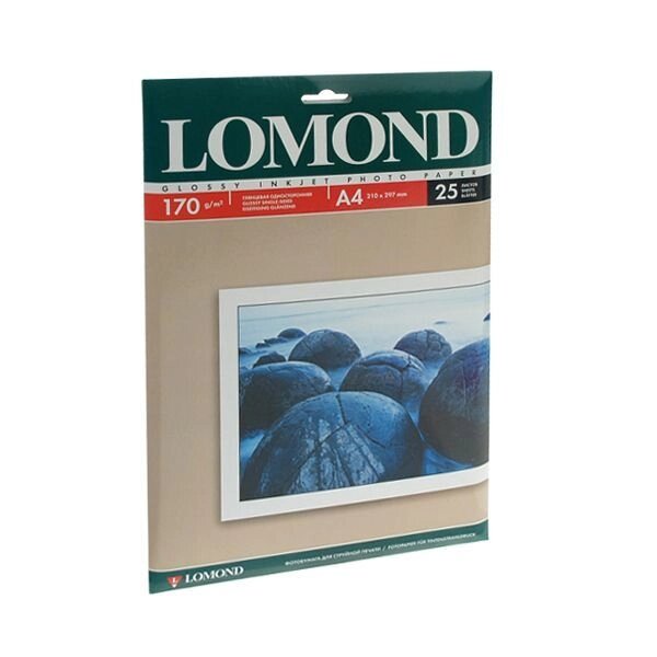 Папір Lomond, глянцева, 170g / m2, A4, 25л 0102143 - наявність