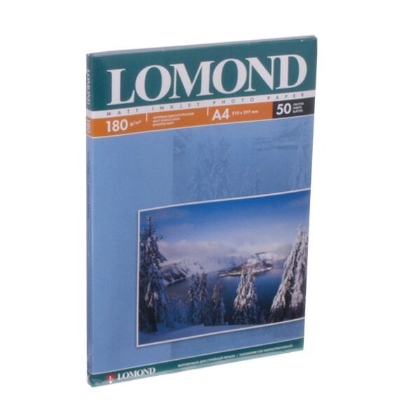 Папір Lomond, матова, 180g / m2, A4, 50л 0102014 - роздріб