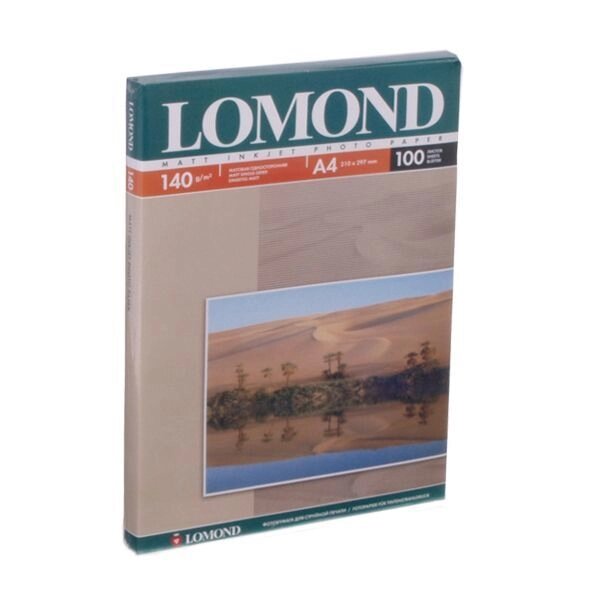 Папір Lomond, матова, 140g / m2, A4, 100л 0102074 - доставка