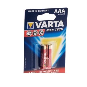 Батарейка VARTA AAA Max Tech, 2шт Alkaline (04703101412)