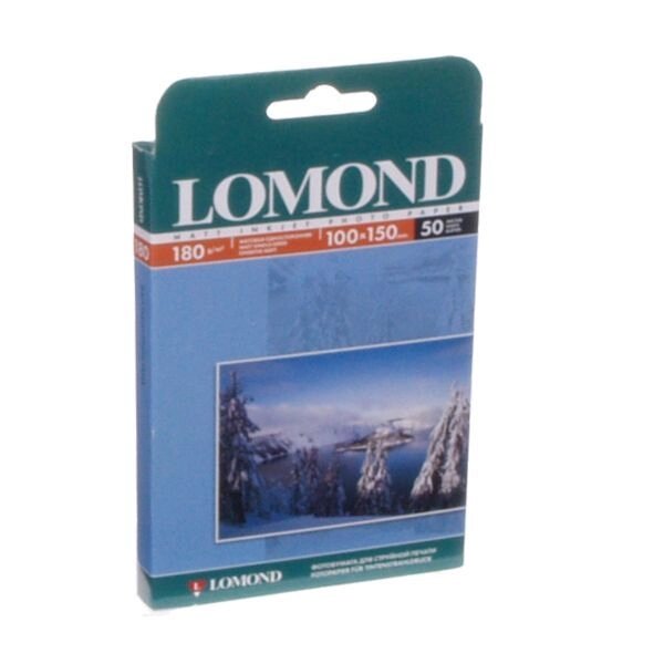 Папір Lomond, матова, 180g / m2, 100 x 150 мм, 50л 0102063 - замовити
