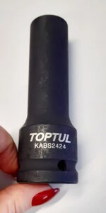 Головка торцева ударна довга 3/4" E24 L110мм TOPTUL KABS2424