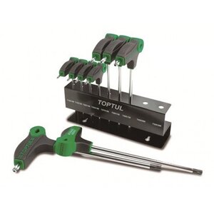 Набір ключів TORX з ручкою L-обр. toptul T10-T50 9ед. GAAX0901