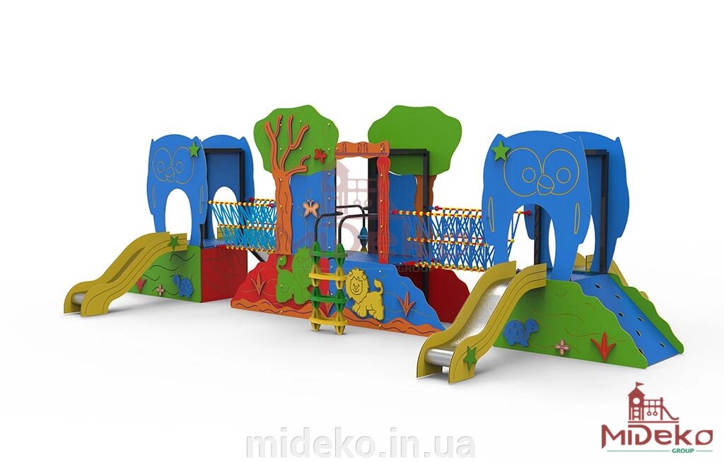 Дитячий майданчик "Леополіс" MIDEKO від компанії ТОВ "МІДЕКО ГРУП" облаштування дитячих і спортивних майданчиків - фото 1