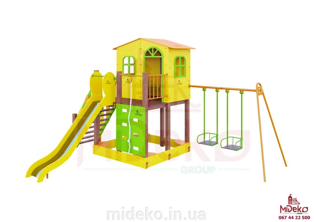 Ігровий комплекс "Джеккі" MIDEKO від компанії ТОВ "МІДЕКО ГРУП" облаштування дитячих і спортивних майданчиків - фото 1