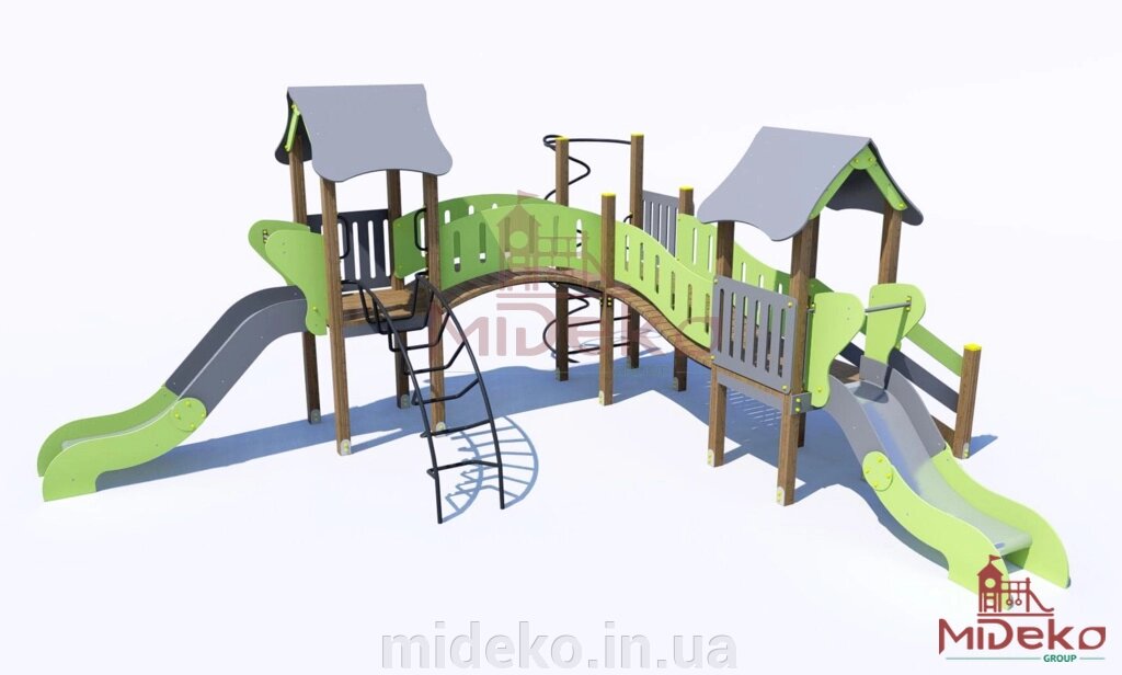 Ігровий комплекс "Кевін" MIDEKO від компанії ТОВ "МІДЕКО ГРУП" облаштування дитячих і спортивних майданчиків - фото 1