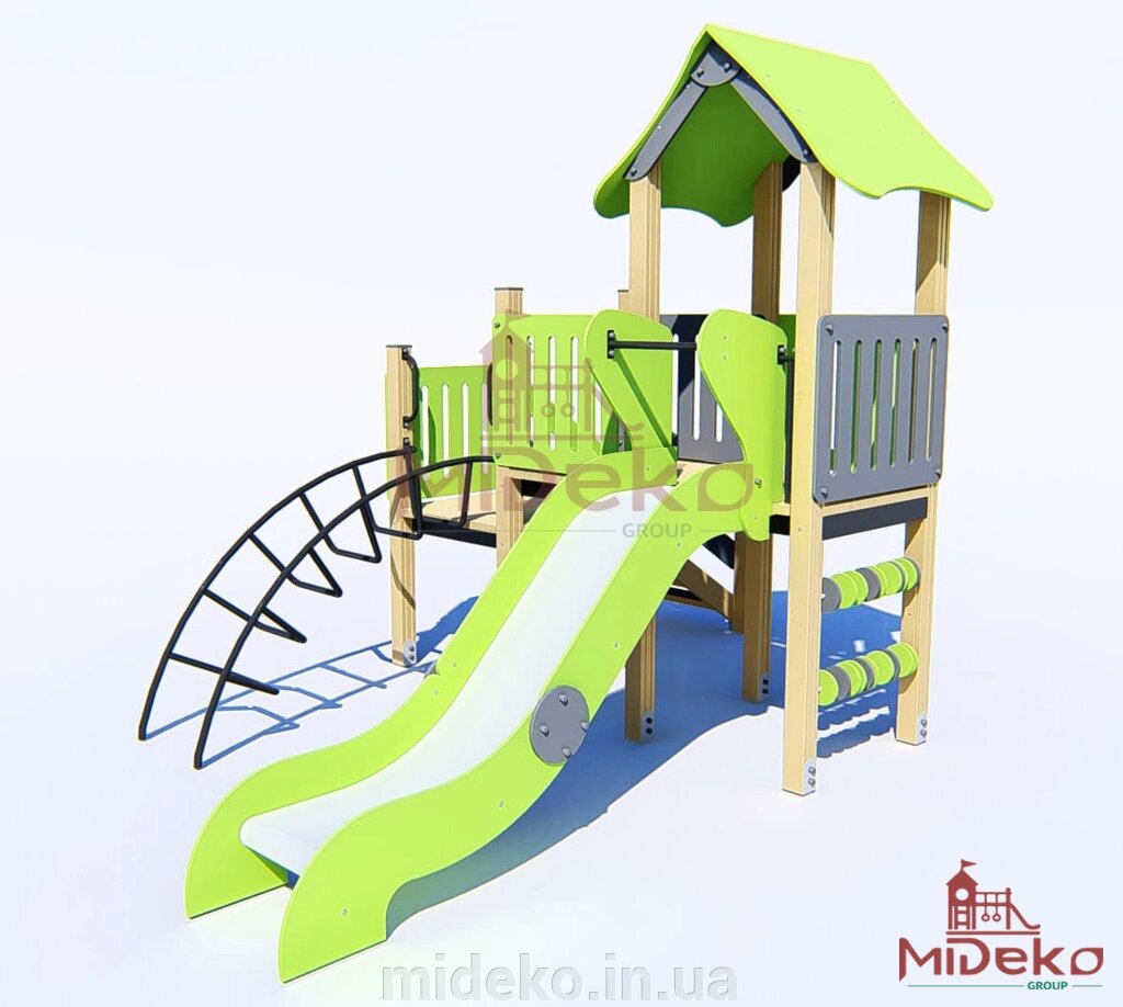 Ігровий комплекс "Кліні145" MIDEKO від компанії ТОВ "МІДЕКО ГРУП" облаштування дитячих і спортивних майданчиків - фото 1