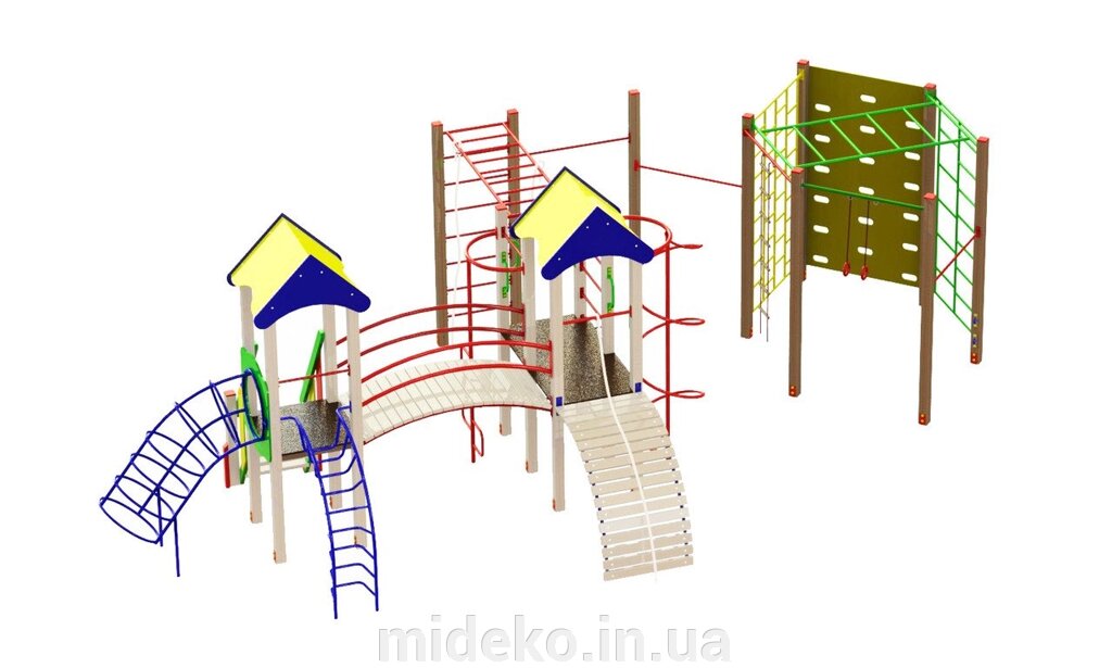 Ігровий комплекс "Ліфті" MIDEKO від компанії ТОВ "МІДЕКО ГРУП" облаштування дитячих і спортивних майданчиків - фото 1