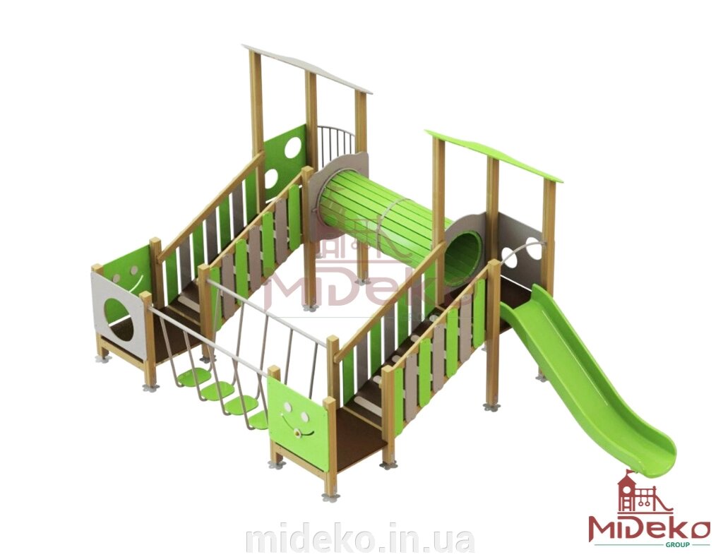 Ігровий комплекс "Лісові пригоди" MIDEKO від компанії ТОВ "МІДЕКО ГРУП" облаштування дитячих і спортивних майданчиків - фото 1