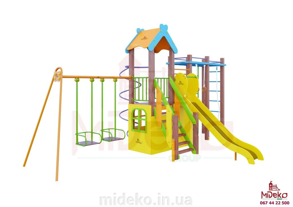 Ігровий комплекс "Макс" MIDEKO від компанії ТОВ "МІДЕКО ГРУП" облаштування дитячих і спортивних майданчиків - фото 1
