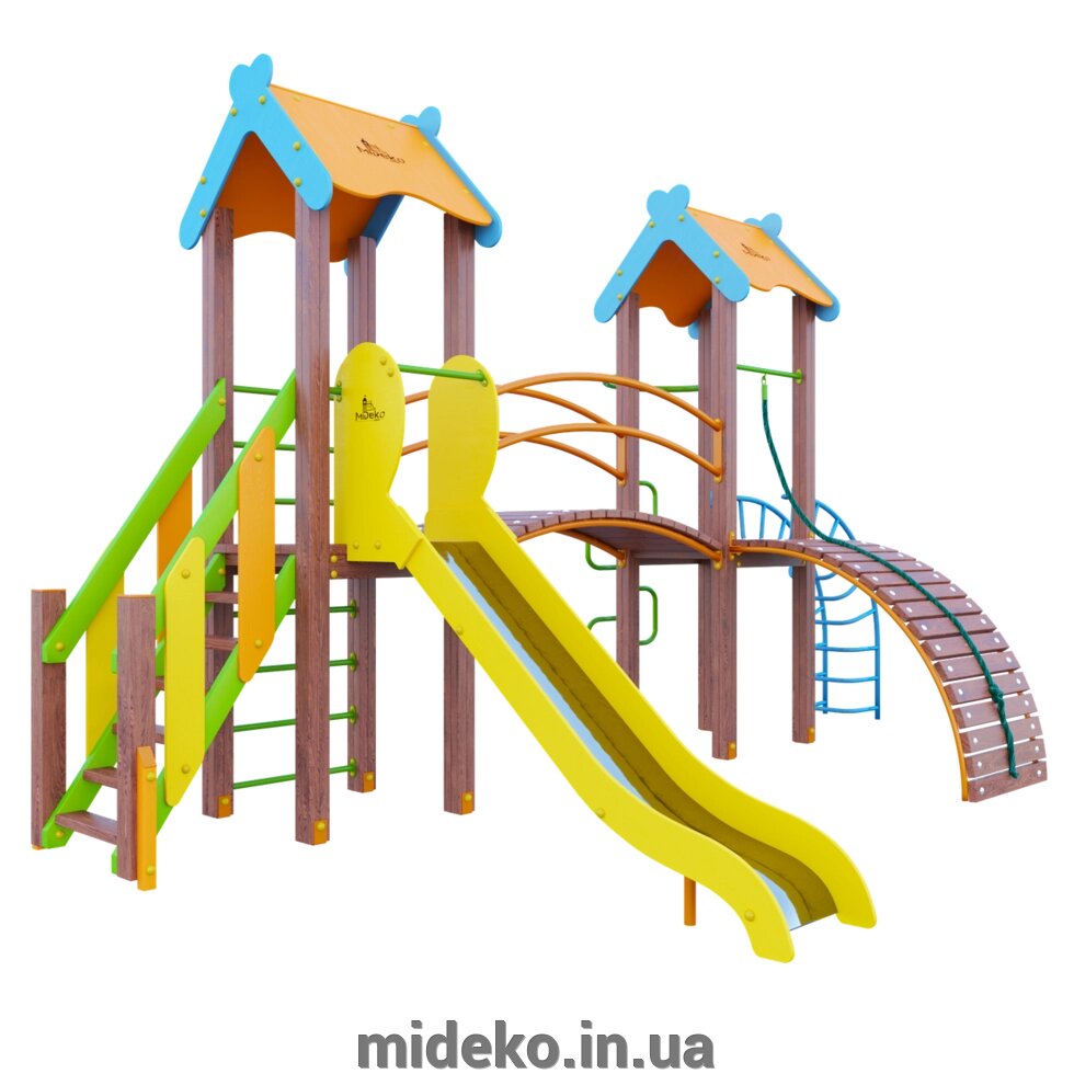 Ігровий комплекс "Марк 150" MIDEKO від компанії ТОВ "МІДЕКО ГРУП" облаштування дитячих і спортивних майданчиків - фото 1