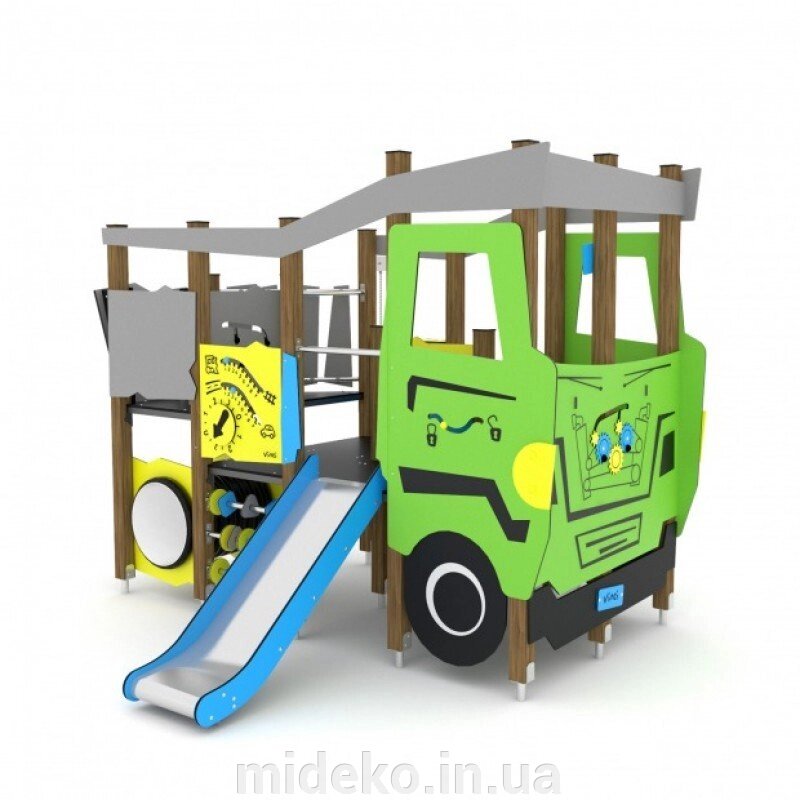 Ігровий комплекс "Машинка" MIDEKO від компанії ТОВ "МІДЕКО ГРУП" облаштування дитячих і спортивних майданчиків - фото 1